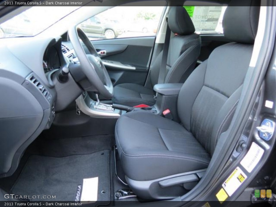 Dark Charcoal Interior Photo for the 2013 Toyota Corolla S #80892014