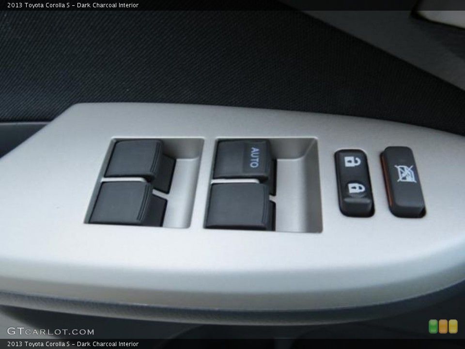 Dark Charcoal Interior Controls for the 2013 Toyota Corolla S #80892040