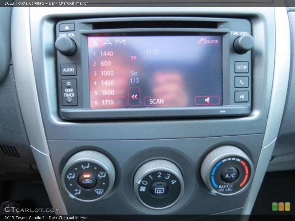 Dark Charcoal Interior Audio System for the 2013 Toyota Corolla S #80892055