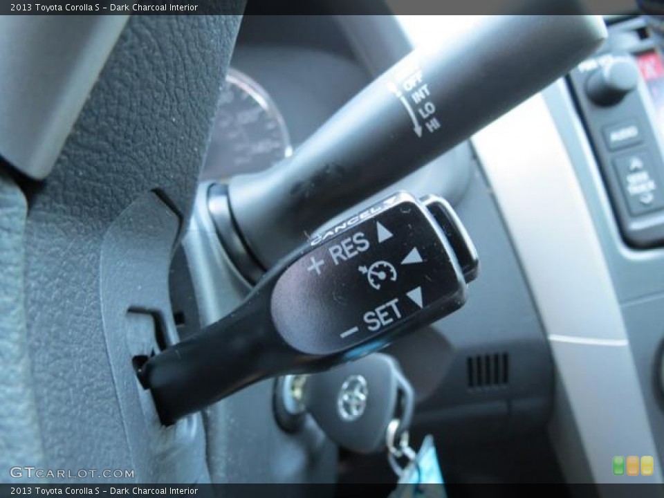 Dark Charcoal Interior Controls for the 2013 Toyota Corolla S #80892085