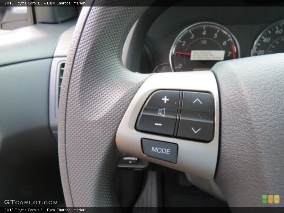 Dark Charcoal Interior Controls for the 2013 Toyota Corolla S #80892871