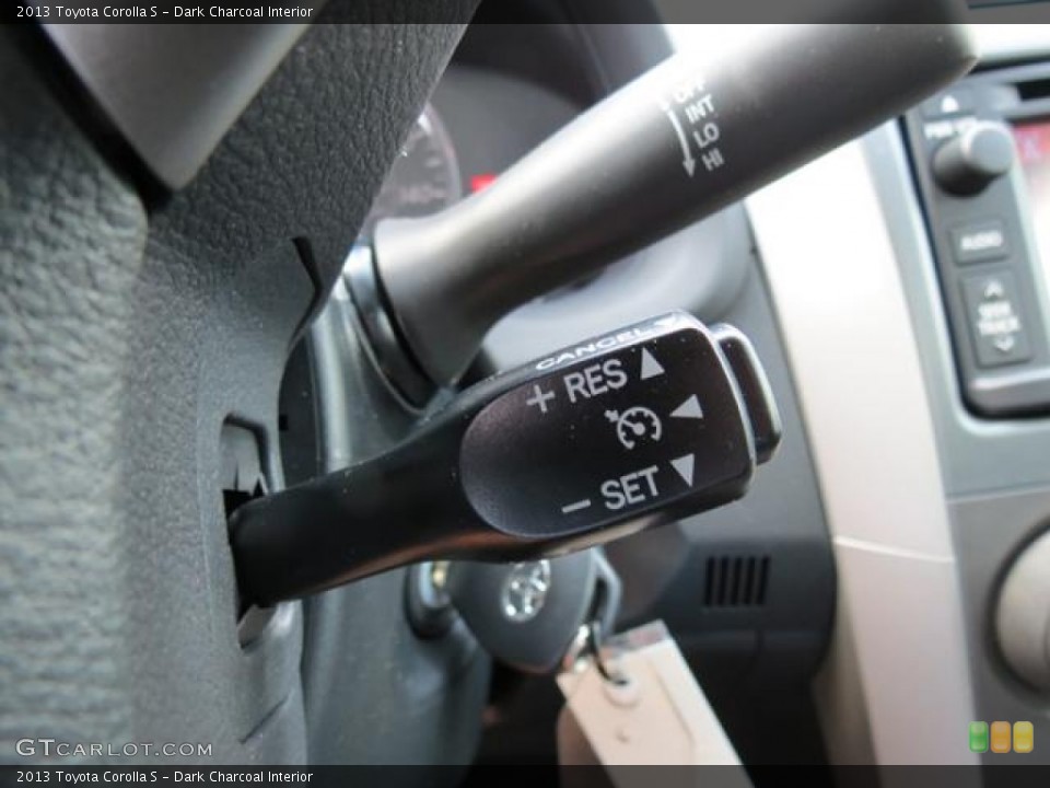 Dark Charcoal Interior Controls for the 2013 Toyota Corolla S #80892877
