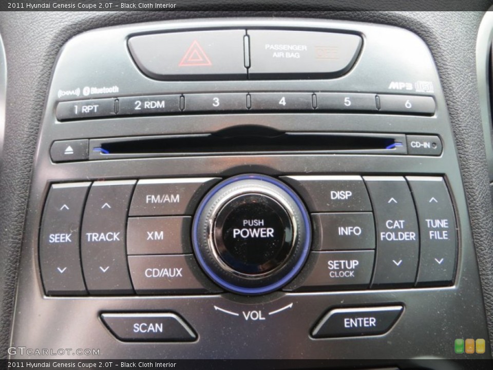 Black Cloth Interior Controls for the 2011 Hyundai Genesis Coupe 2.0T #80893045