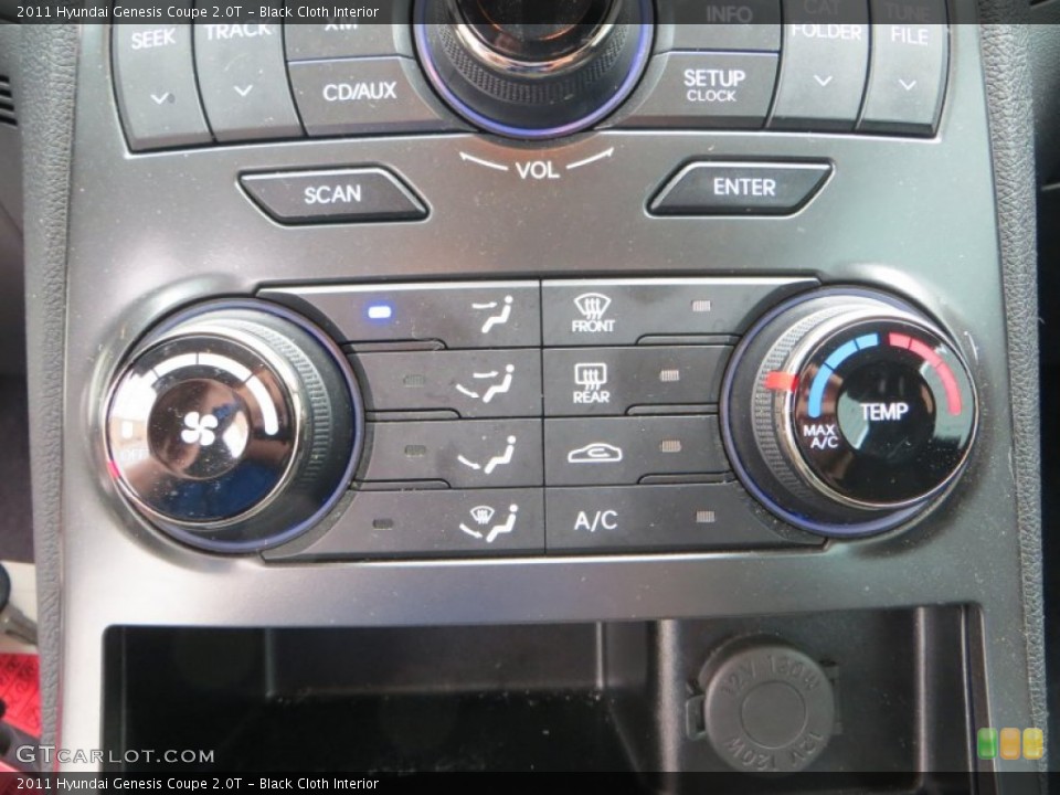 Black Cloth Interior Controls for the 2011 Hyundai Genesis Coupe 2.0T #80893056