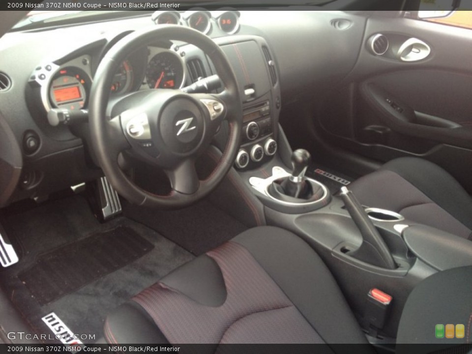 NISMO Black/Red Interior Prime Interior for the 2009 Nissan 370Z NISMO Coupe #80893396