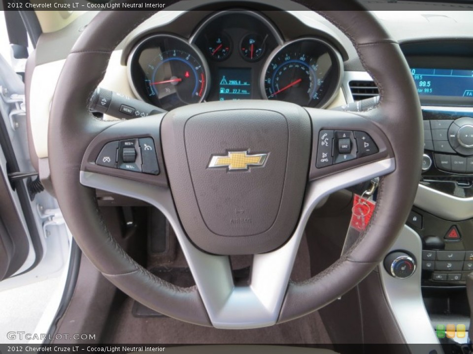 Cocoa/Light Neutral Interior Steering Wheel for the 2012 Chevrolet Cruze LT #80894007