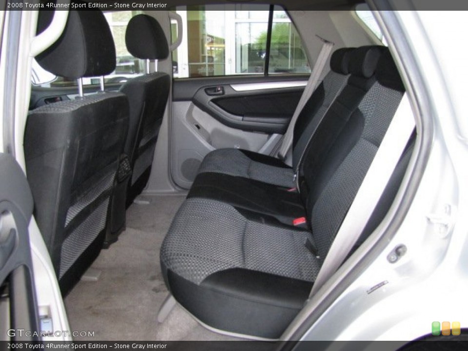 Stone Gray Interior Rear Seat for the 2008 Toyota 4Runner Sport Edition #80894092