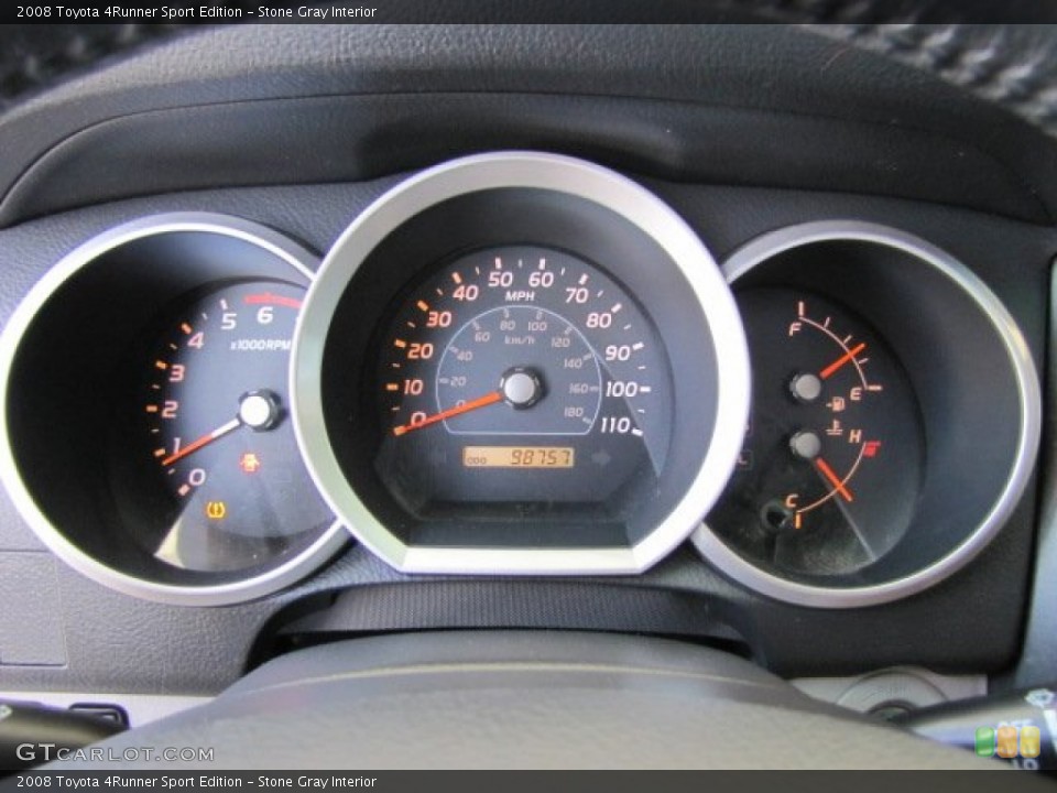 Stone Gray Interior Gauges for the 2008 Toyota 4Runner Sport Edition #80894152