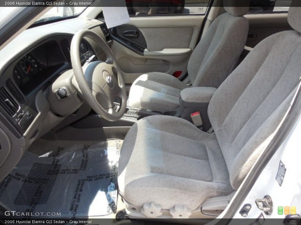 Gray Interior Front Seat for the 2006 Hyundai Elantra GLS Sedan #80894527