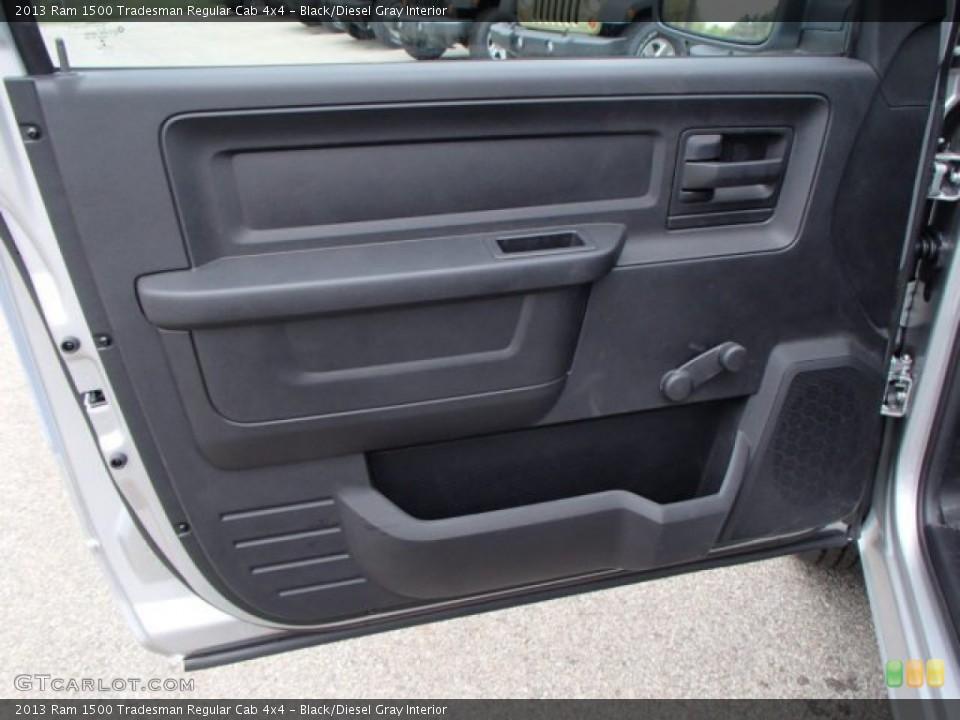 Black/Diesel Gray Interior Door Panel for the 2013 Ram 1500 Tradesman Regular Cab 4x4 #80896426