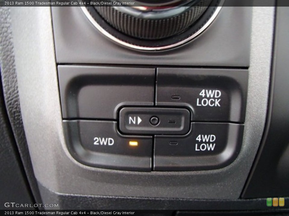 Black/Diesel Gray Interior Controls for the 2013 Ram 1500 Tradesman Regular Cab 4x4 #80896515
