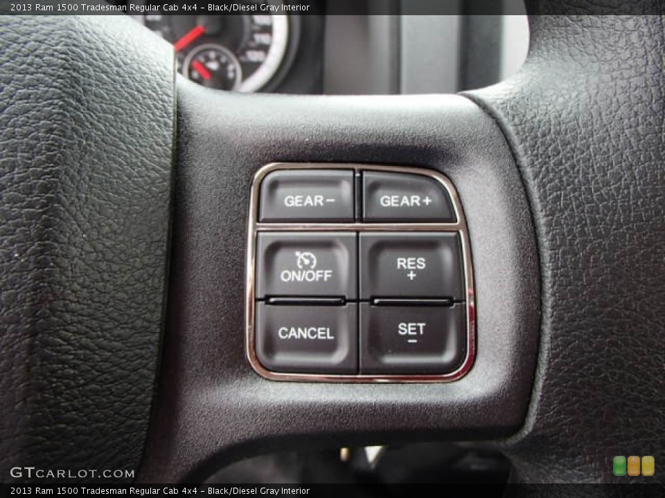 Black/Diesel Gray Interior Controls for the 2013 Ram 1500 Tradesman Regular Cab 4x4 #80896564