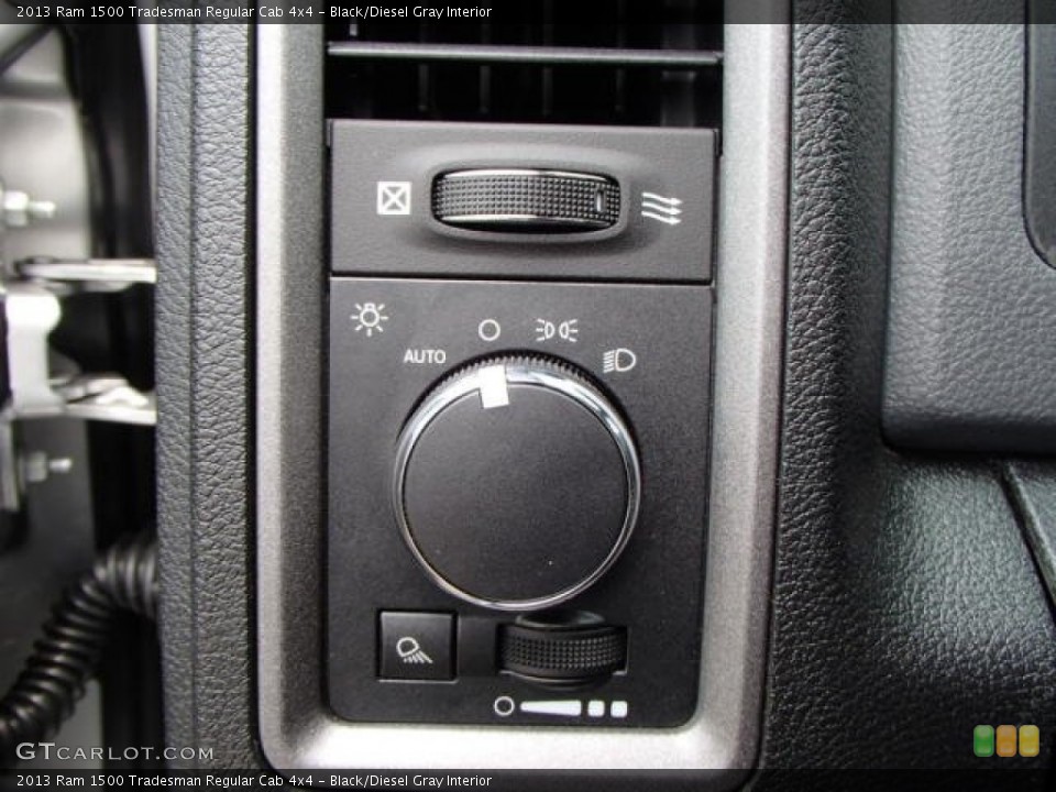 Black/Diesel Gray Interior Controls for the 2013 Ram 1500 Tradesman Regular Cab 4x4 #80896584