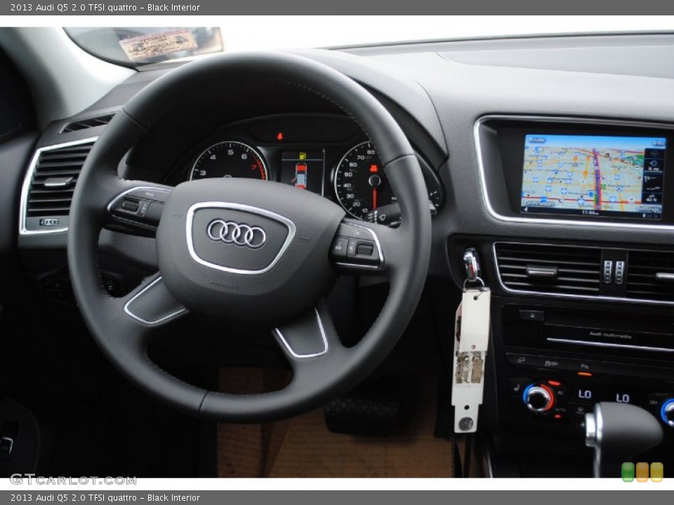 Black Interior Steering Wheel for the 2013 Audi Q5 2.0 TFSI quattro #80899642