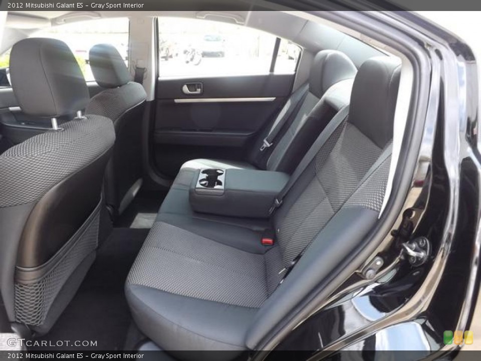 Gray Sport Interior Rear Seat for the 2012 Mitsubishi Galant ES #80899975