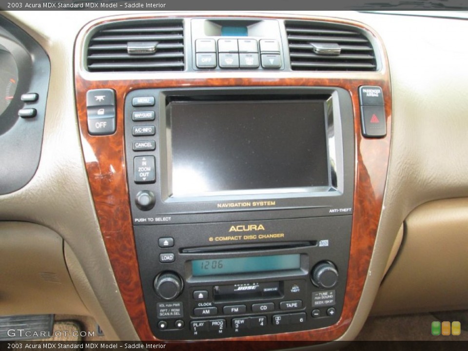Saddle Interior Controls for the 2003 Acura MDX  #80901398
