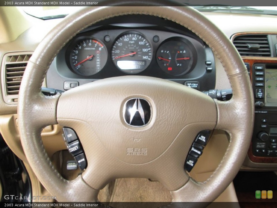 Saddle Interior Steering Wheel for the 2003 Acura MDX  #80901537