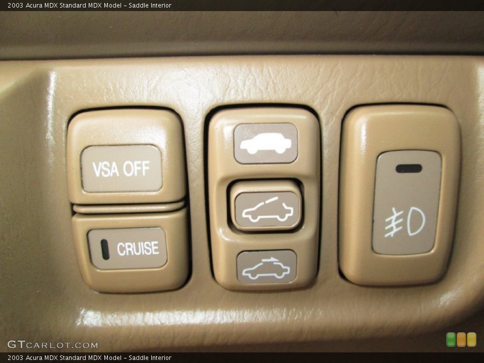 Saddle Interior Controls for the 2003 Acura MDX  #80901577
