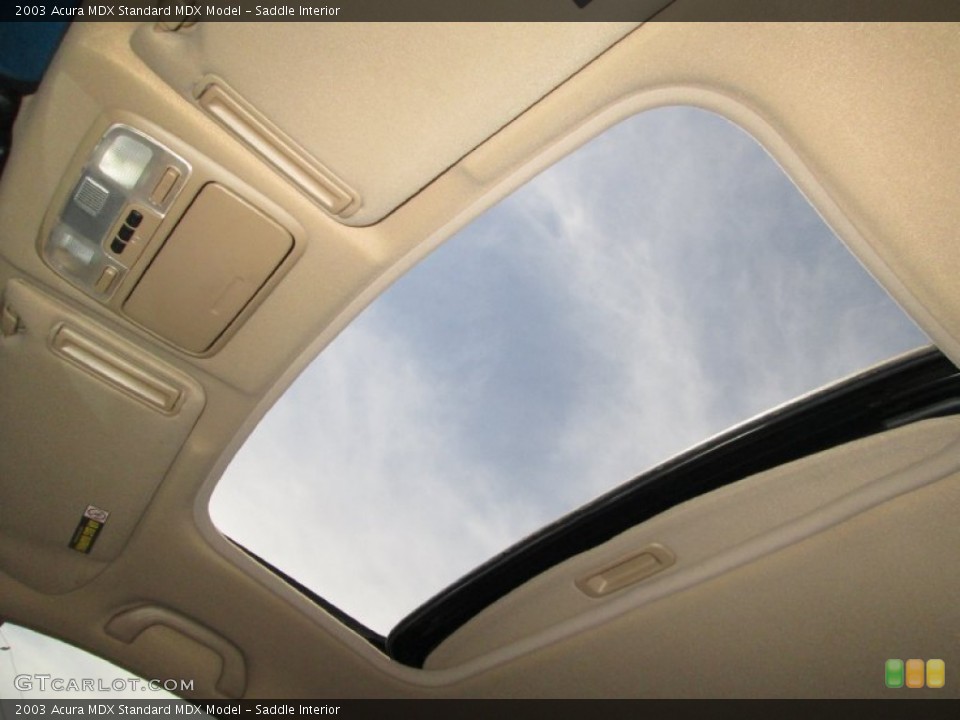 Saddle Interior Sunroof for the 2003 Acura MDX  #80901608