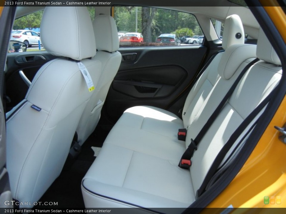 Cashmere Leather Interior Rear Seat for the 2013 Ford Fiesta Titanium Sedan #80903262