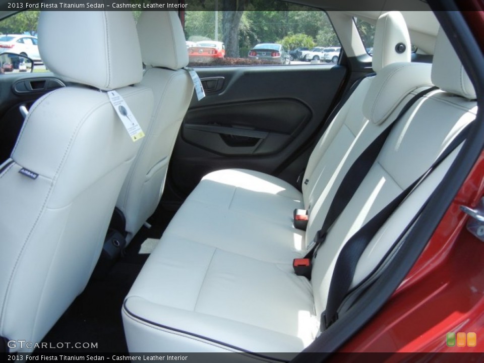Cashmere Leather Interior Rear Seat for the 2013 Ford Fiesta Titanium Sedan #80903953