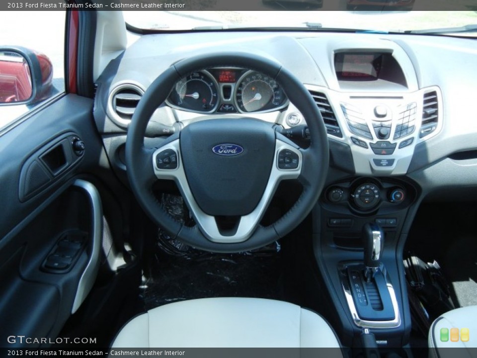 Cashmere Leather Interior Dashboard for the 2013 Ford Fiesta Titanium Sedan #80903985