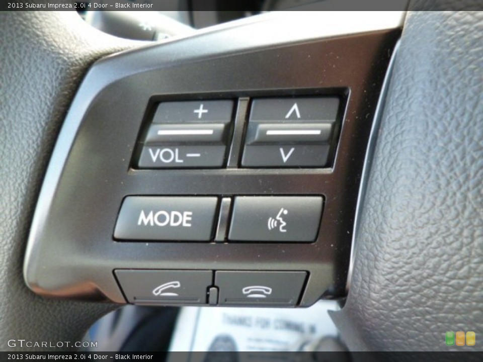 Black Interior Controls for the 2013 Subaru Impreza 2.0i 4 Door #80904408
