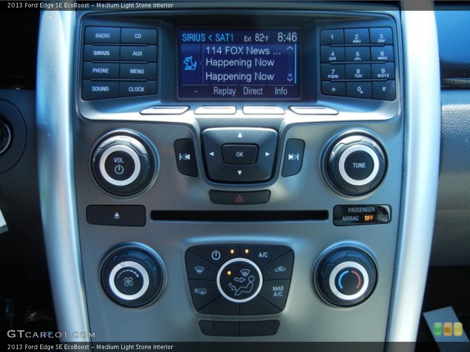 Medium Light Stone Interior Controls for the 2013 Ford Edge SE EcoBoost #80904969