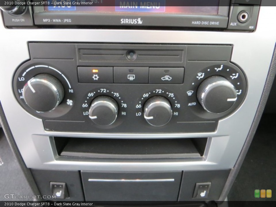 Dark Slate Gray Interior Controls for the 2010 Dodge Charger SRT8 #80905144