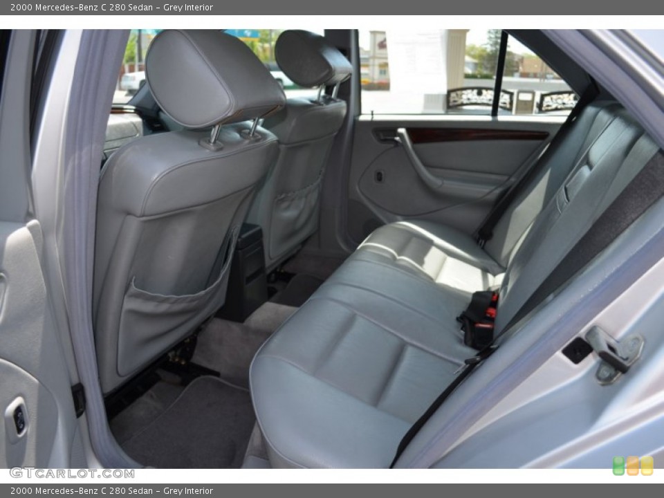Grey Interior Rear Seat for the 2000 Mercedes-Benz C 280 Sedan #80906379