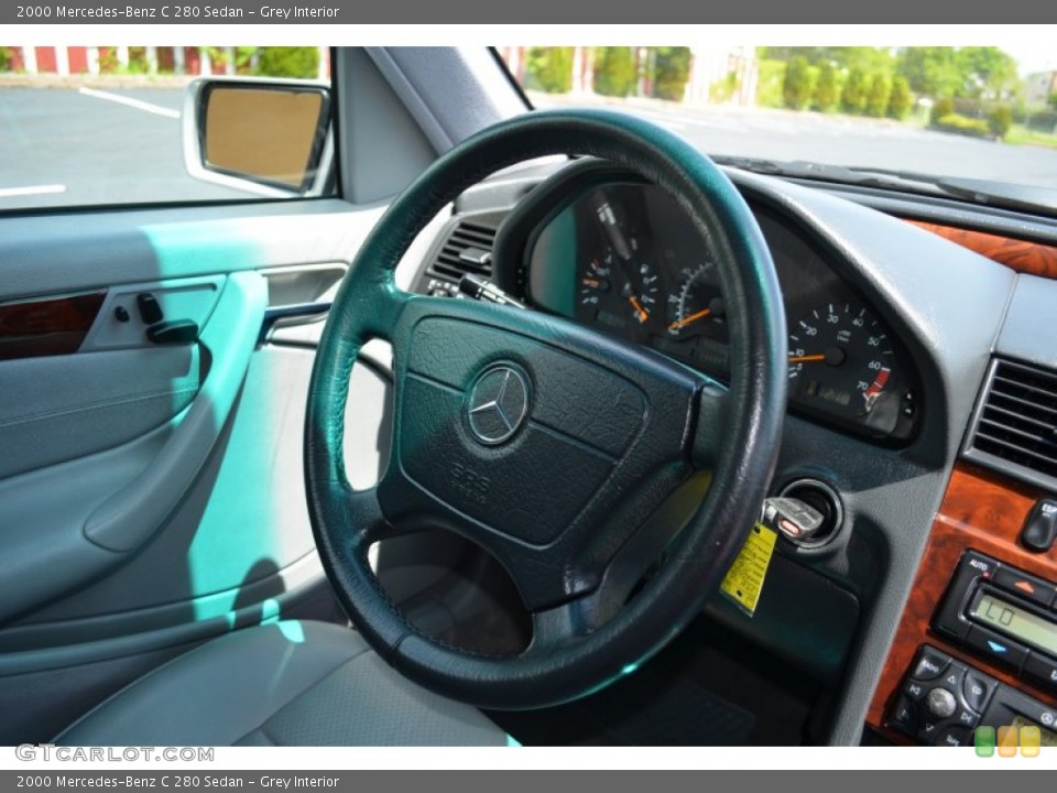 Grey Interior Steering Wheel for the 2000 Mercedes-Benz C 280 Sedan #80906502