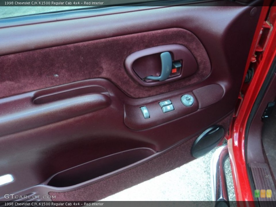 Red Interior Door Panel for the 1998 Chevrolet C/K K1500 Regular Cab 4x4 #80907468