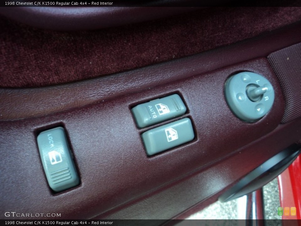 Red Interior Controls for the 1998 Chevrolet C/K K1500 Regular Cab 4x4 #80907493