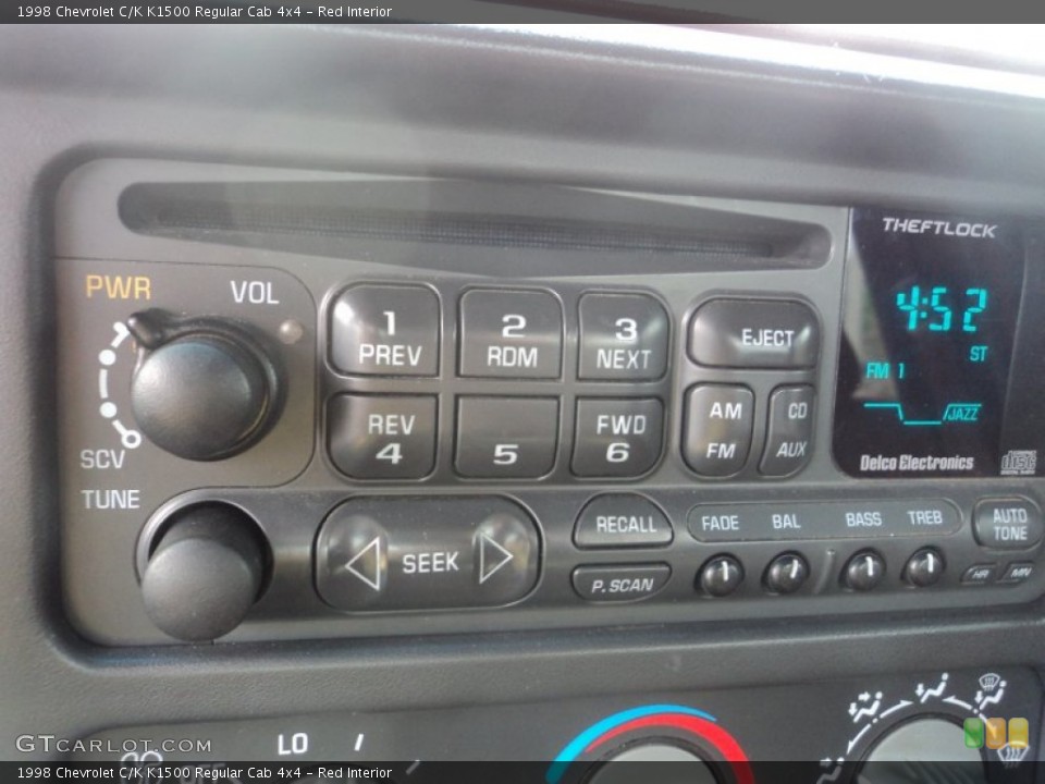 Red Interior Audio System for the 1998 Chevrolet C/K K1500 Regular Cab 4x4 #80907684