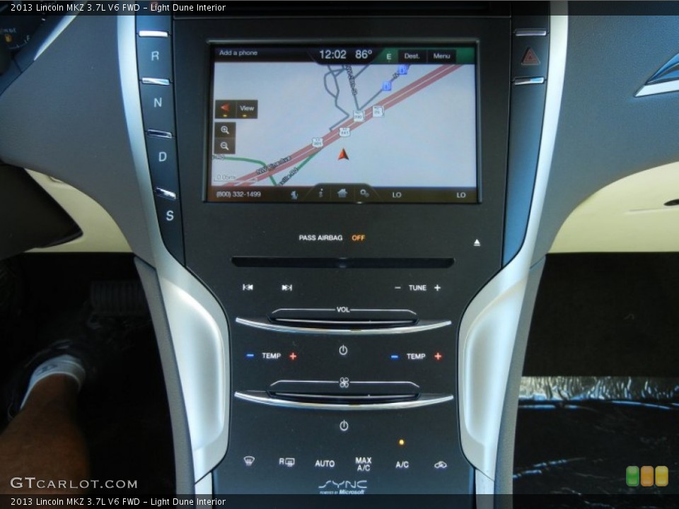 Light Dune Interior Navigation for the 2013 Lincoln MKZ 3.7L V6 FWD #80908301