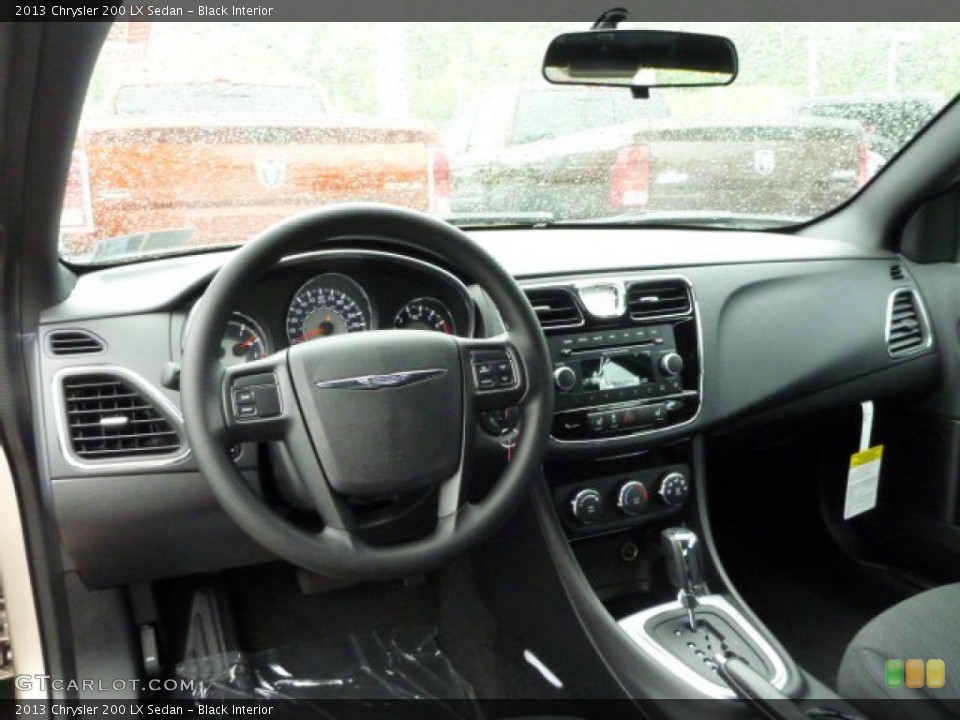 Black Interior Dashboard for the 2013 Chrysler 200 LX Sedan #80908398