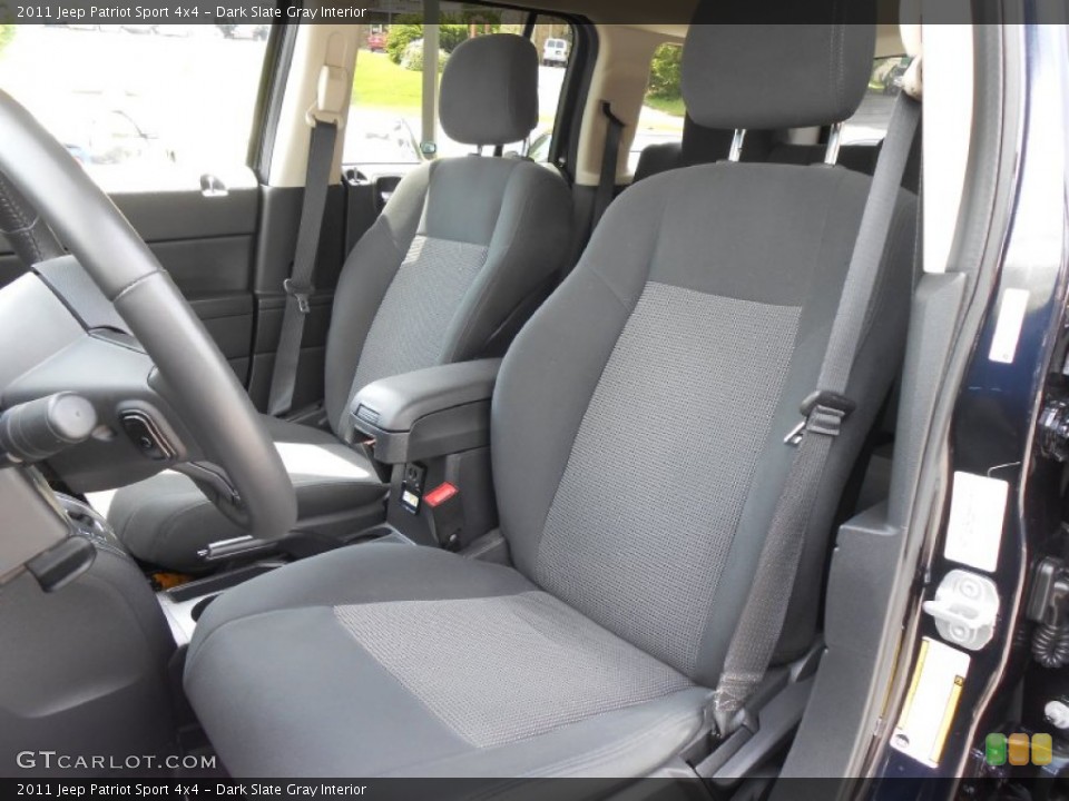 Dark Slate Gray Interior Front Seat for the 2011 Jeep Patriot Sport 4x4 #80908401
