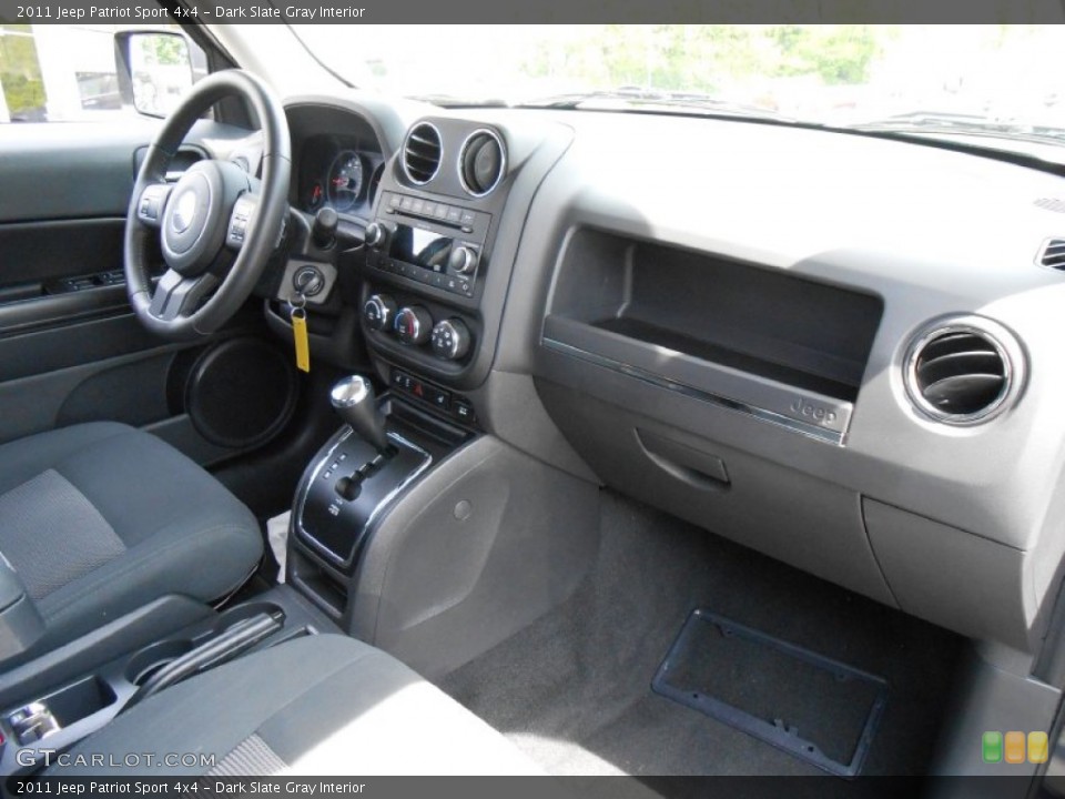 Dark Slate Gray Interior Dashboard for the 2011 Jeep Patriot Sport 4x4 #80908428
