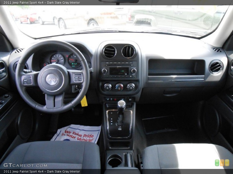 Dark Slate Gray Interior Dashboard for the 2011 Jeep Patriot Sport 4x4 #80908587