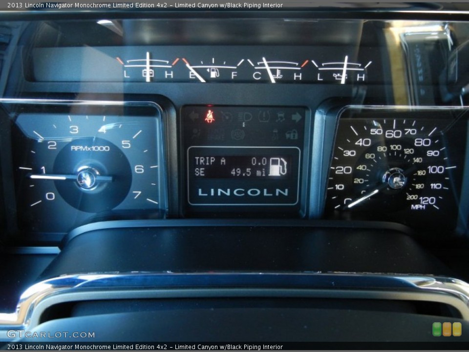 Limited Canyon w/Black Piping Interior Gauges for the 2013 Lincoln Navigator Monochrome Limited Edition 4x2 #80909238
