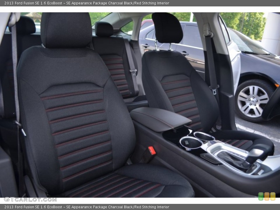 SE Appearance Package Charcoal Black/Red Stitching Interior Front Seat for the 2013 Ford Fusion SE 1.6 EcoBoost #80914956