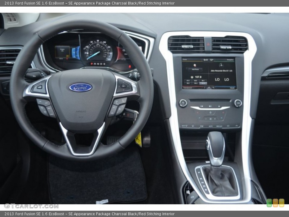 SE Appearance Package Charcoal Black/Red Stitching Interior Dashboard for the 2013 Ford Fusion SE 1.6 EcoBoost #80915007