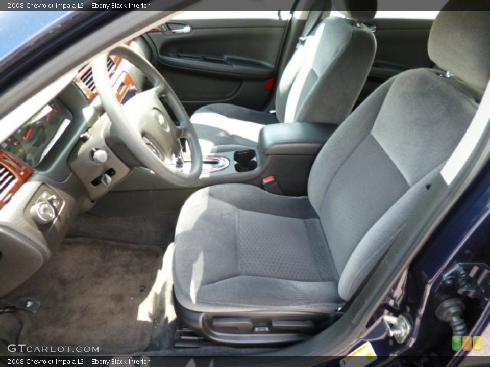 Ebony Black Interior Front Seat for the 2008 Chevrolet Impala LS #80915508