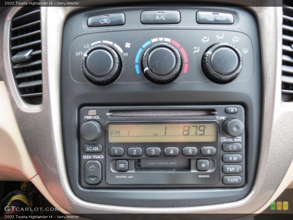 Ivory Interior Audio System for the 2003 Toyota Highlander I4 #80918332
