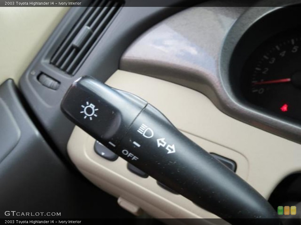 Ivory Interior Controls for the 2003 Toyota Highlander I4 #80918393