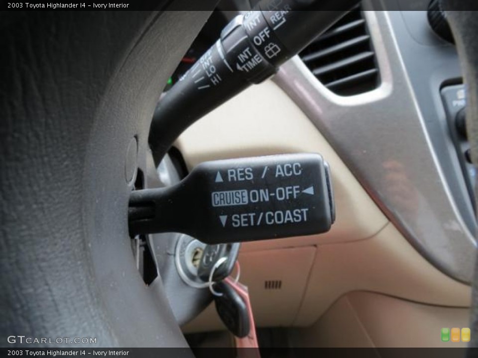 Ivory Interior Controls for the 2003 Toyota Highlander I4 #80918427