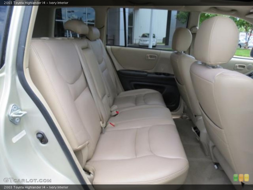 Ivory Interior Rear Seat for the 2003 Toyota Highlander I4 #80918517