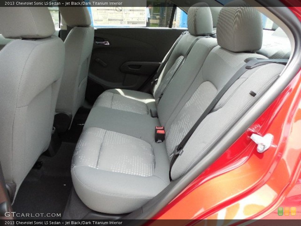 Jet Black/Dark Titanium Interior Rear Seat for the 2013 Chevrolet Sonic LS Sedan #80918535