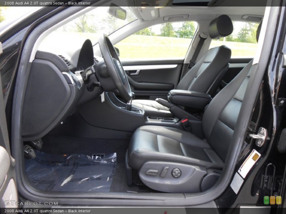 Black Interior Photo for the 2008 Audi A4 2.0T quattro Sedan #80919681