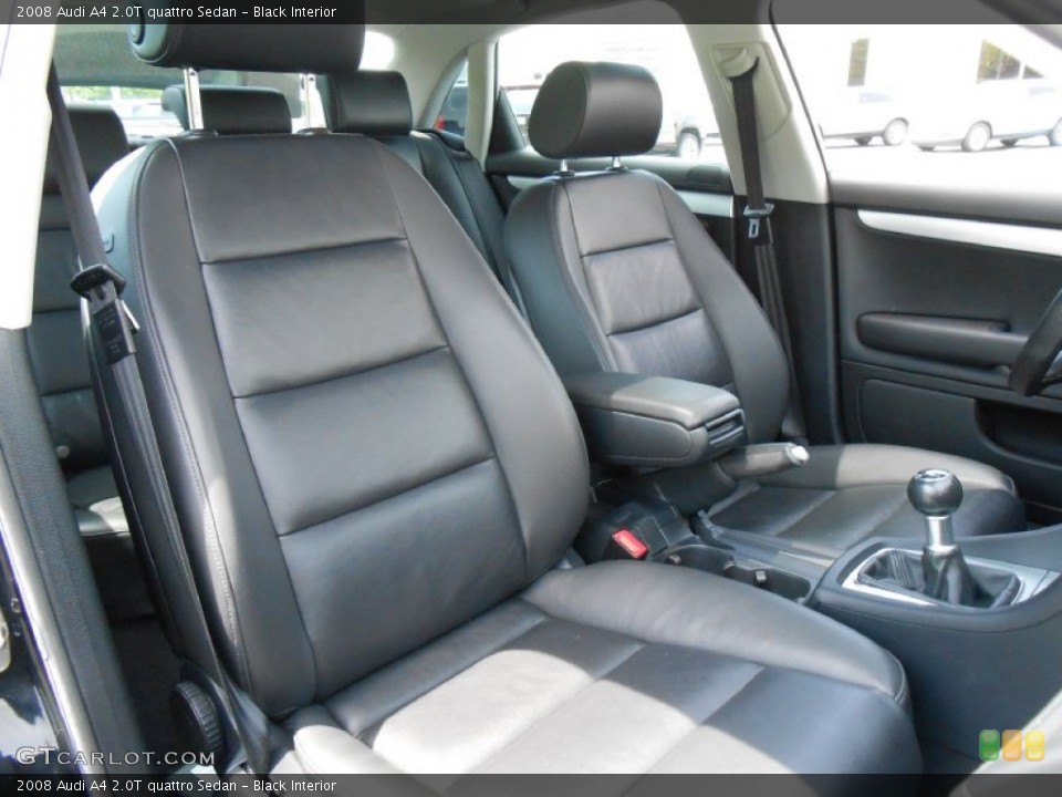 Black Interior Front Seat for the 2008 Audi A4 2.0T quattro Sedan #80919792